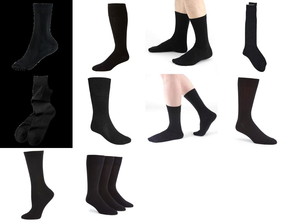 black dress socks